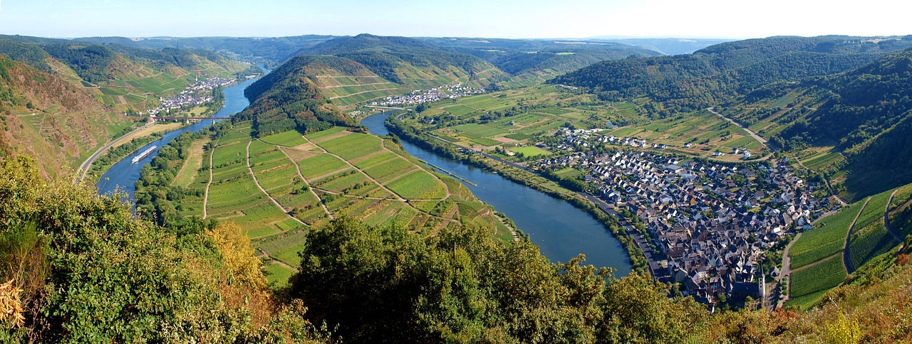 Panoramo über das Moseltal