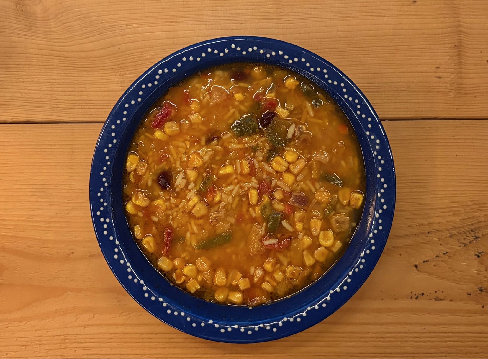 Outdoornahrung für den Test zu Hause zubereitet