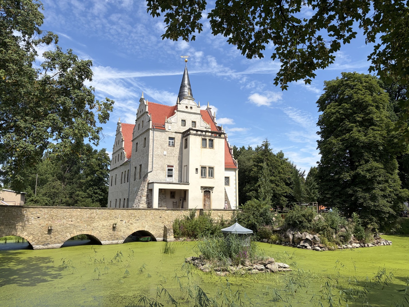 Das älteste Wasserschloss Sachsens in Oberau / Niederau