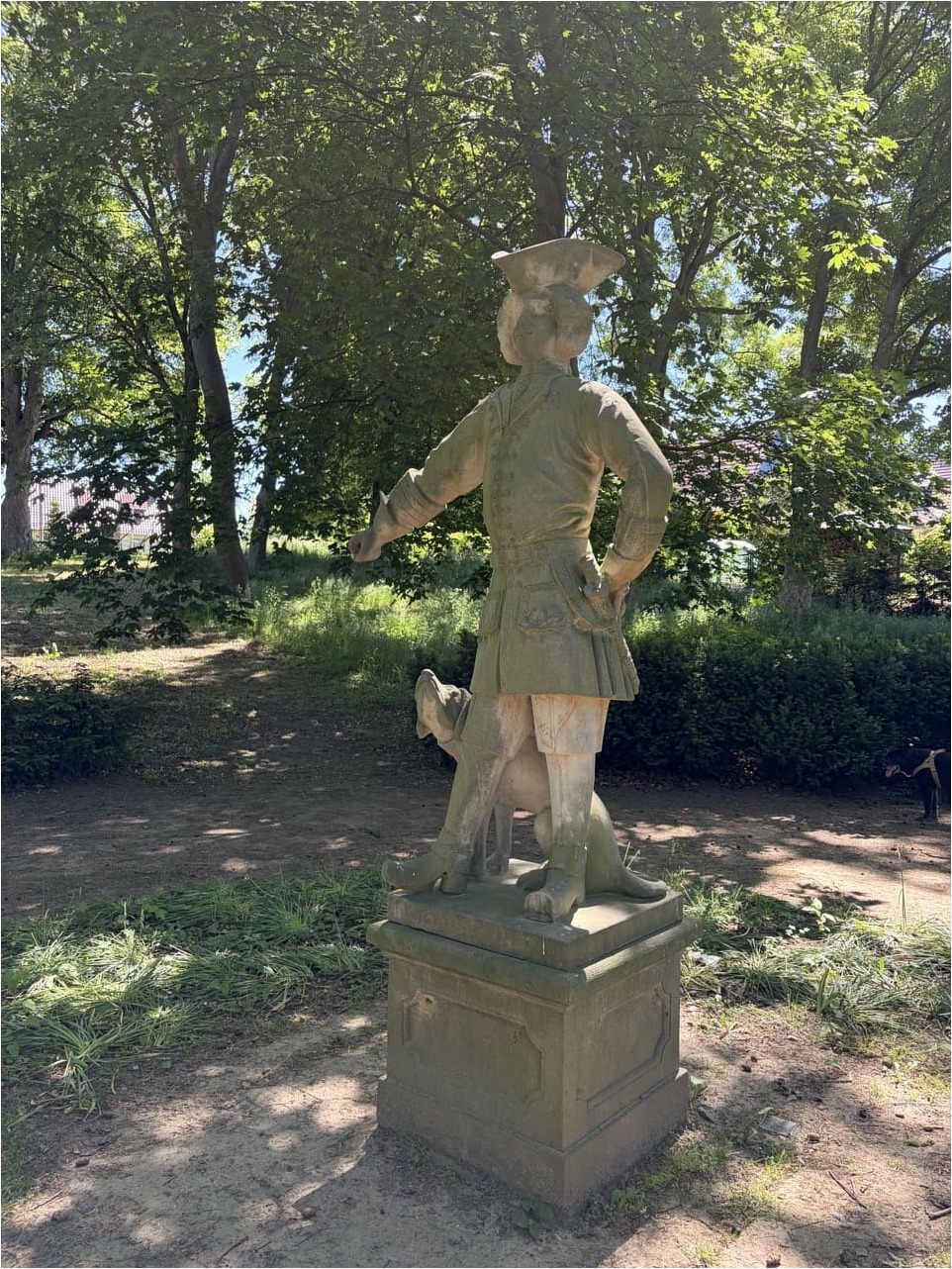 Skulptur / Statue im Park des Weinguts Schloss Proschwitz