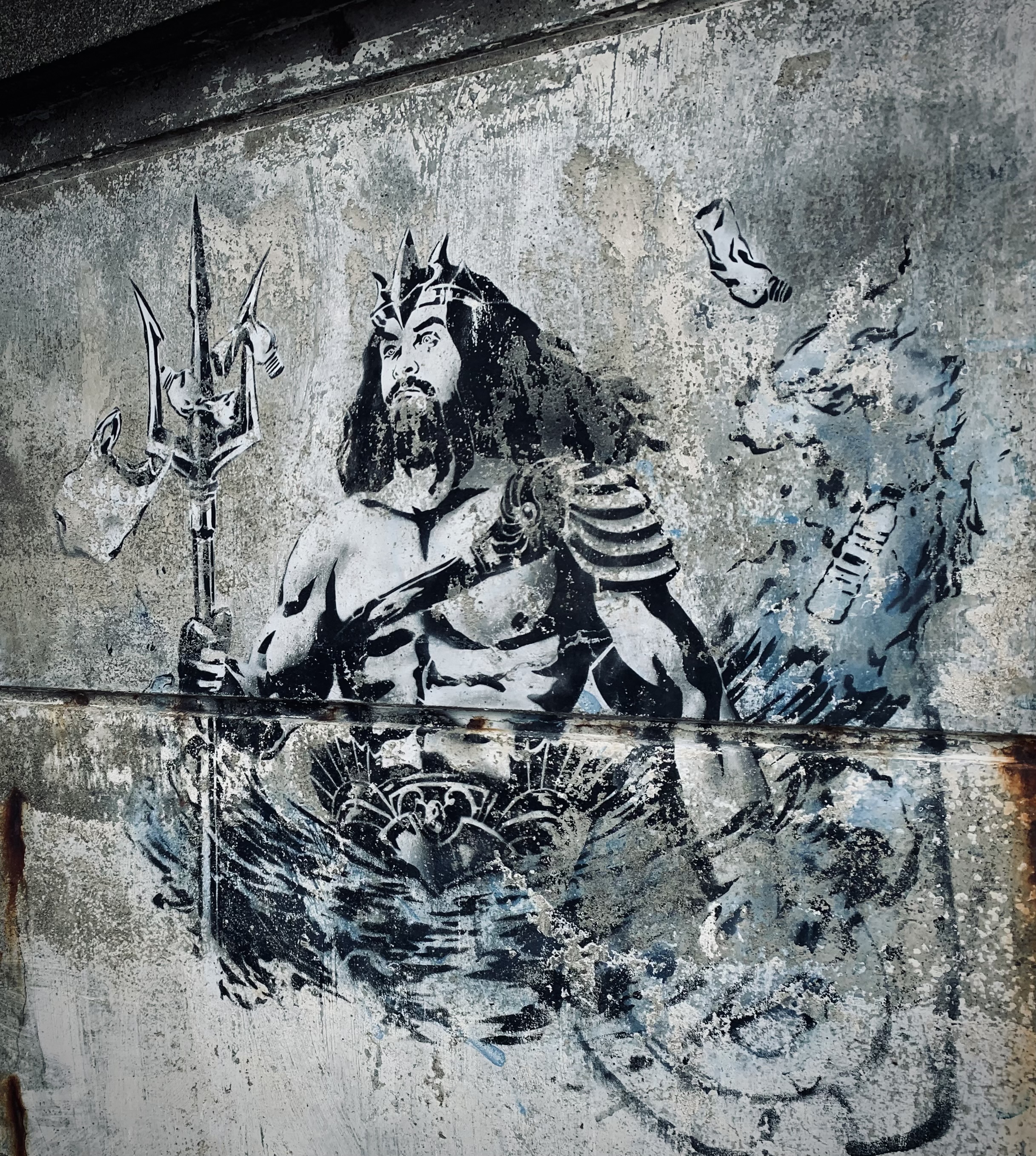 Poseidon Streetart Granton