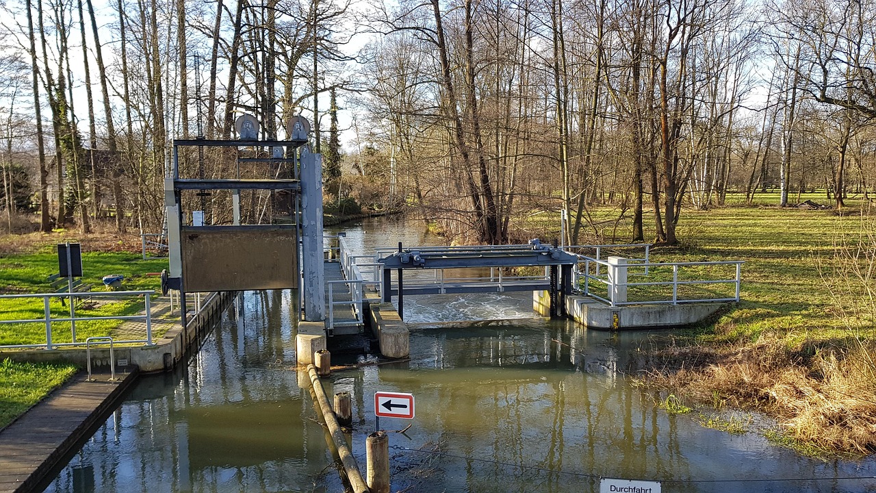 Die Schleuse in Straupitz im Spreewald
