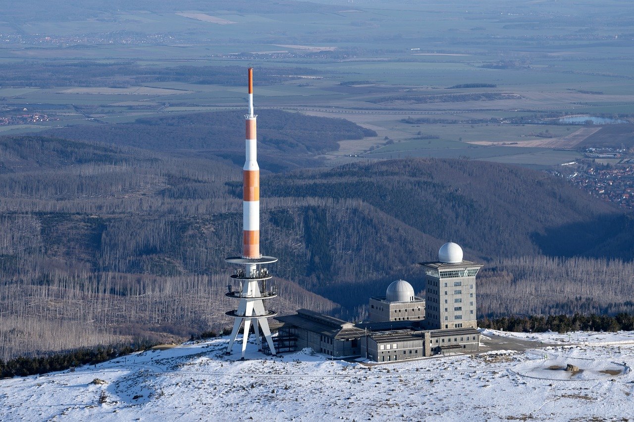 Der Brocken im Harz im Winter