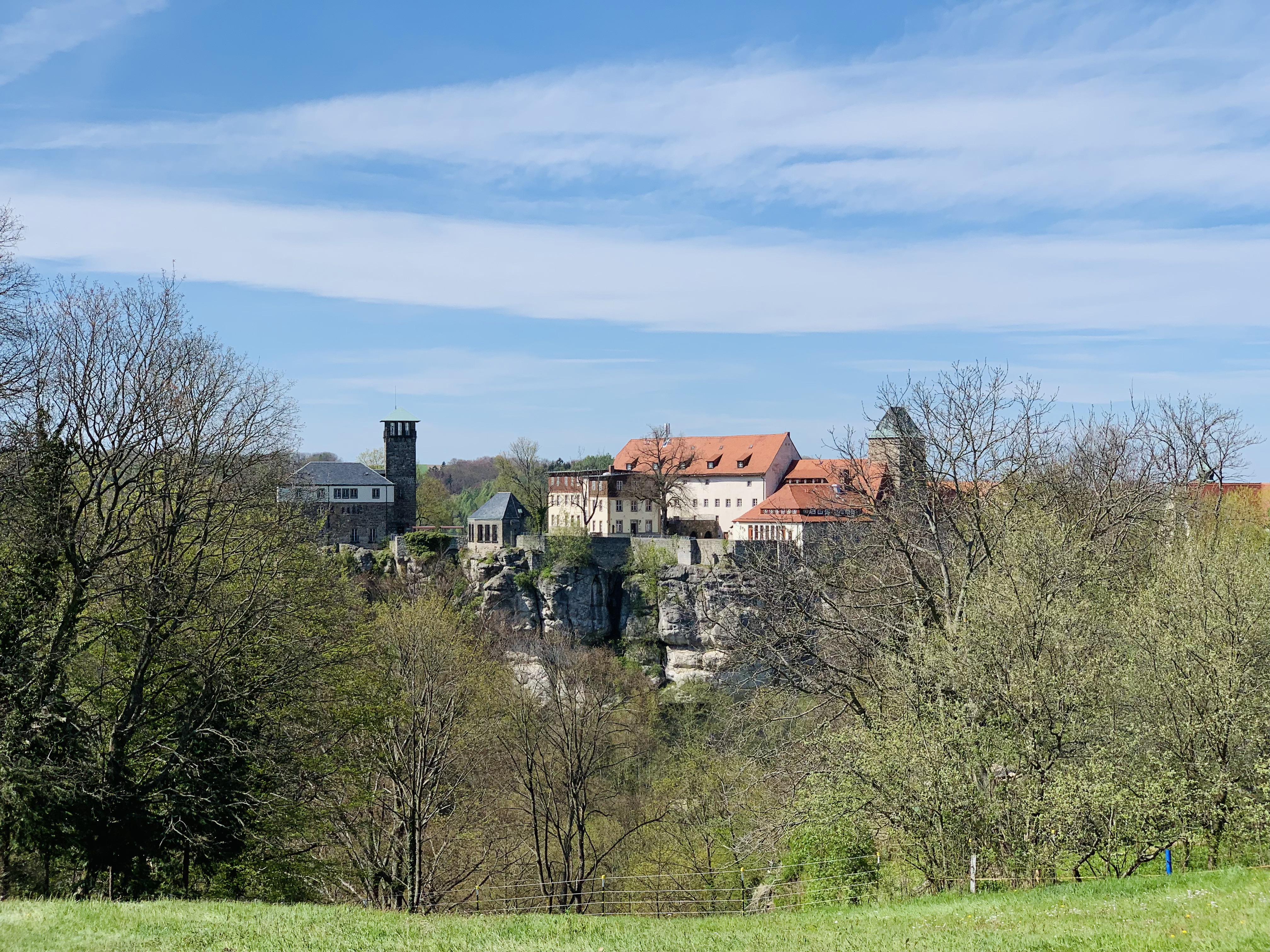 Panorama Ansicht Burg Hohnstein