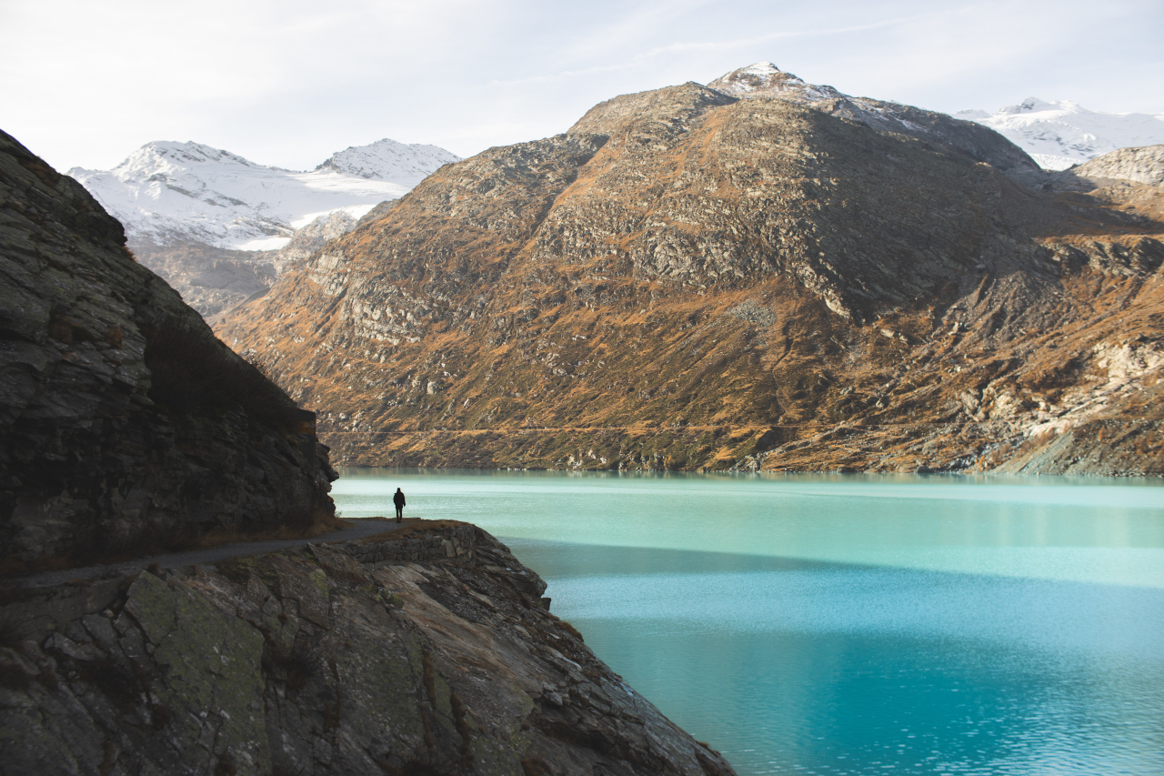 Mattmark Stausee im Saastal